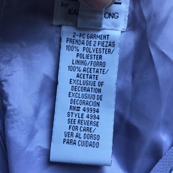 R&M Richards 2 piece garment gown in Lilac. Size 12 Brand New never worn - Picture 11 of 15